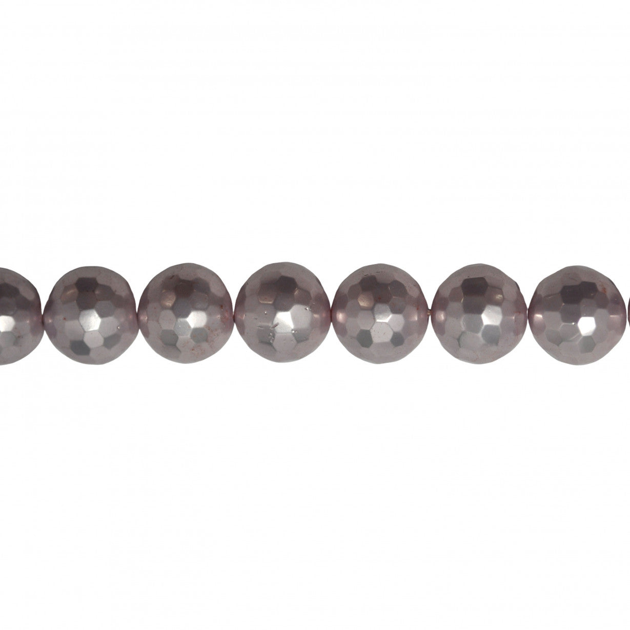 Lavender Shell Pearl Faceted Beads