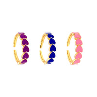 Enamel Heart Ring