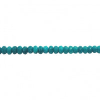 Cool Aqua Jade Faceted Rondelle Beads