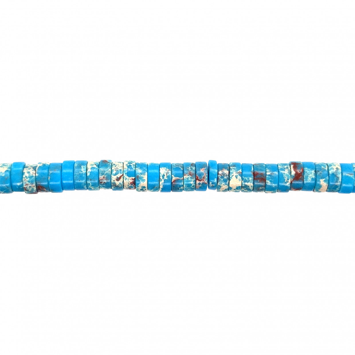 Blue Imperial Jasper Rondelle Beads