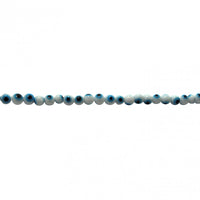 White/Light Blue Evil Eye Beads