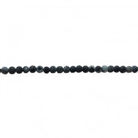 Black Frosted Cracked Agate Beads