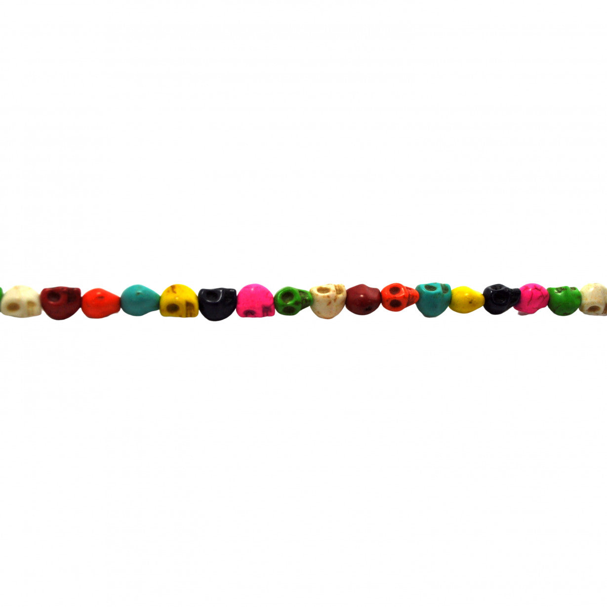 Multicolor Synthetic Turquoise Skull Beads