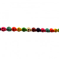 Multicolor Synthetic Turquoise Skull Beads