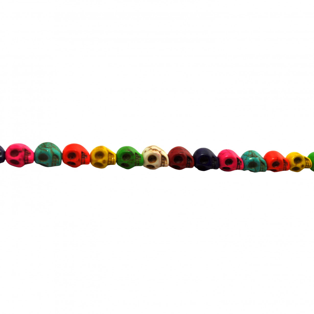 Multicolor Synthetic Turquoise Skull Beads