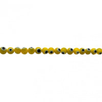 Yellow Evil Eye Beads