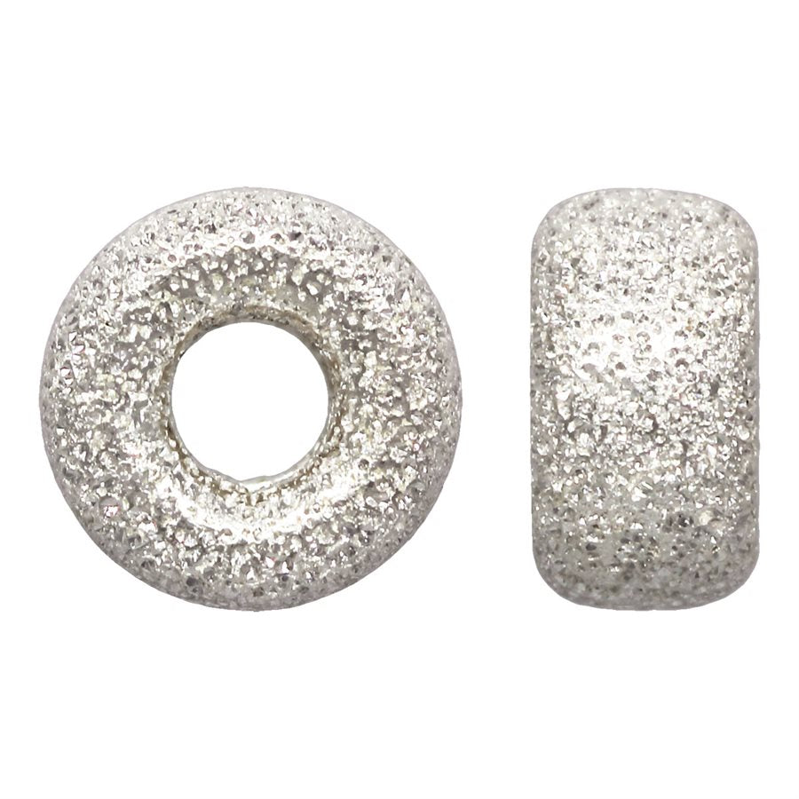 5.3mm Sterling Silver Stardust Rondelle