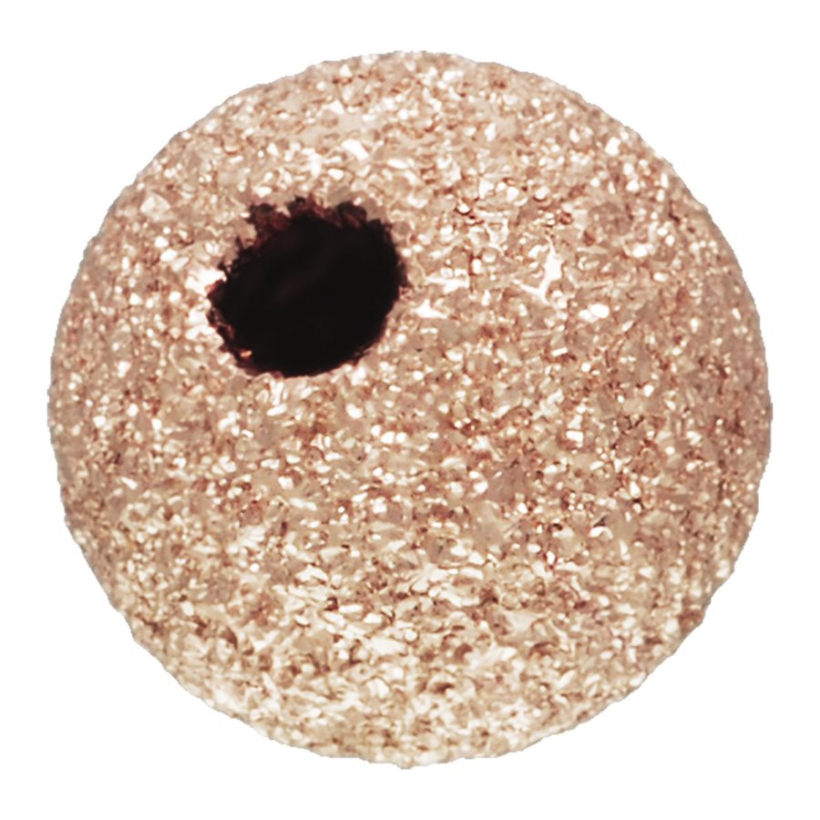 8mm Rose Gold Filled Stardust Bead