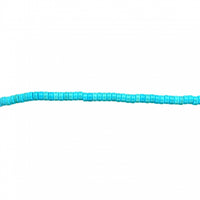 Teal Synthetic Turquoise Rondelle Beads