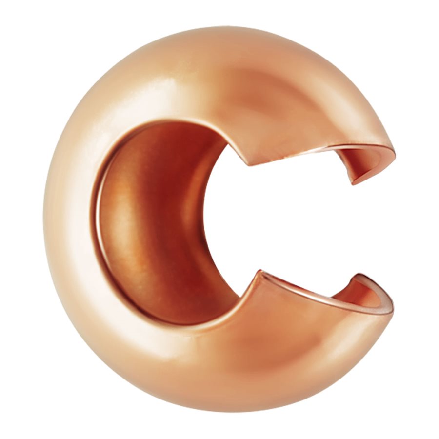 Rose Gold Filled 3mm Crimp Covers