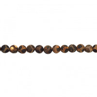 Brown Spotted Tibetan Agate Beads