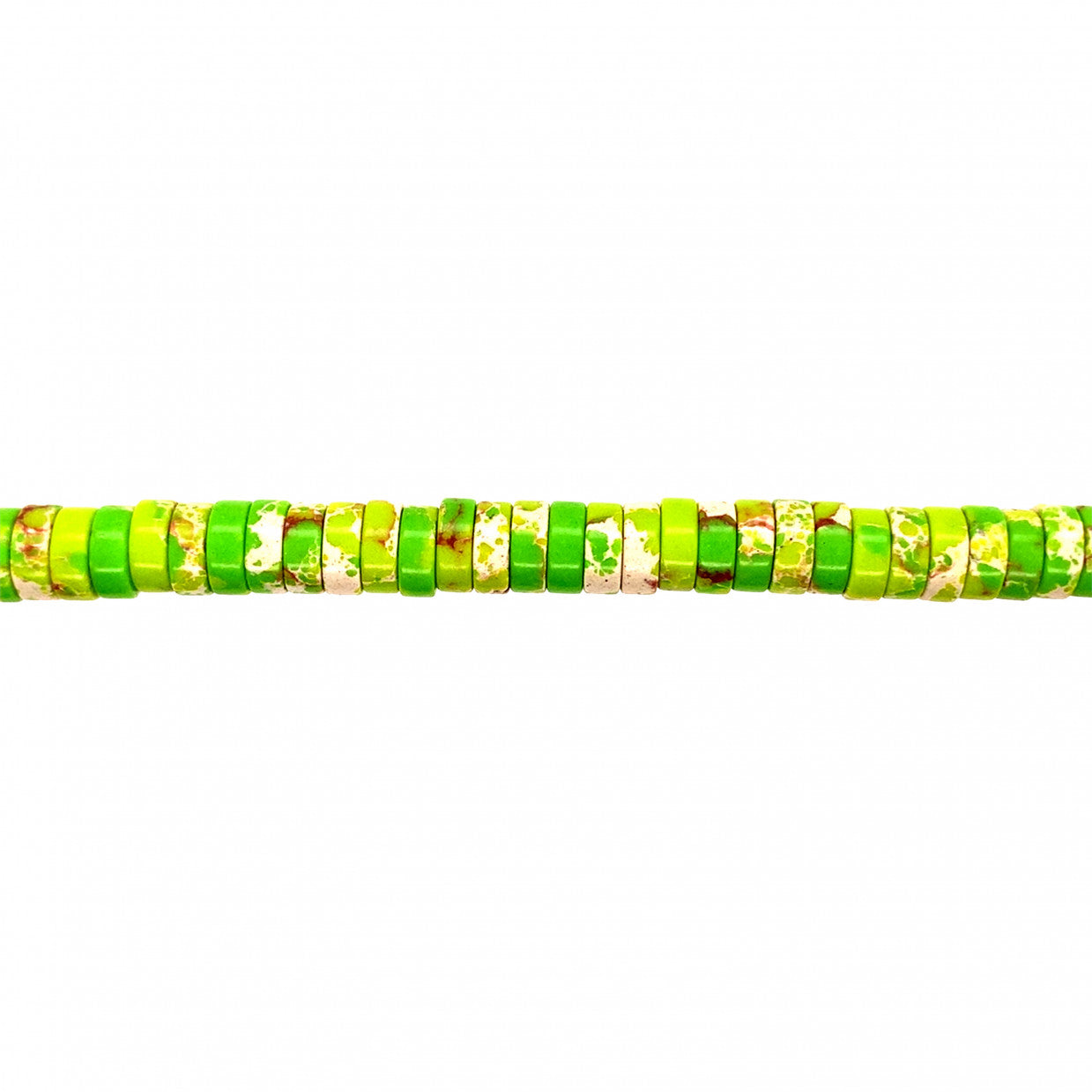 Green Imperial Jasper Rondelle Beads