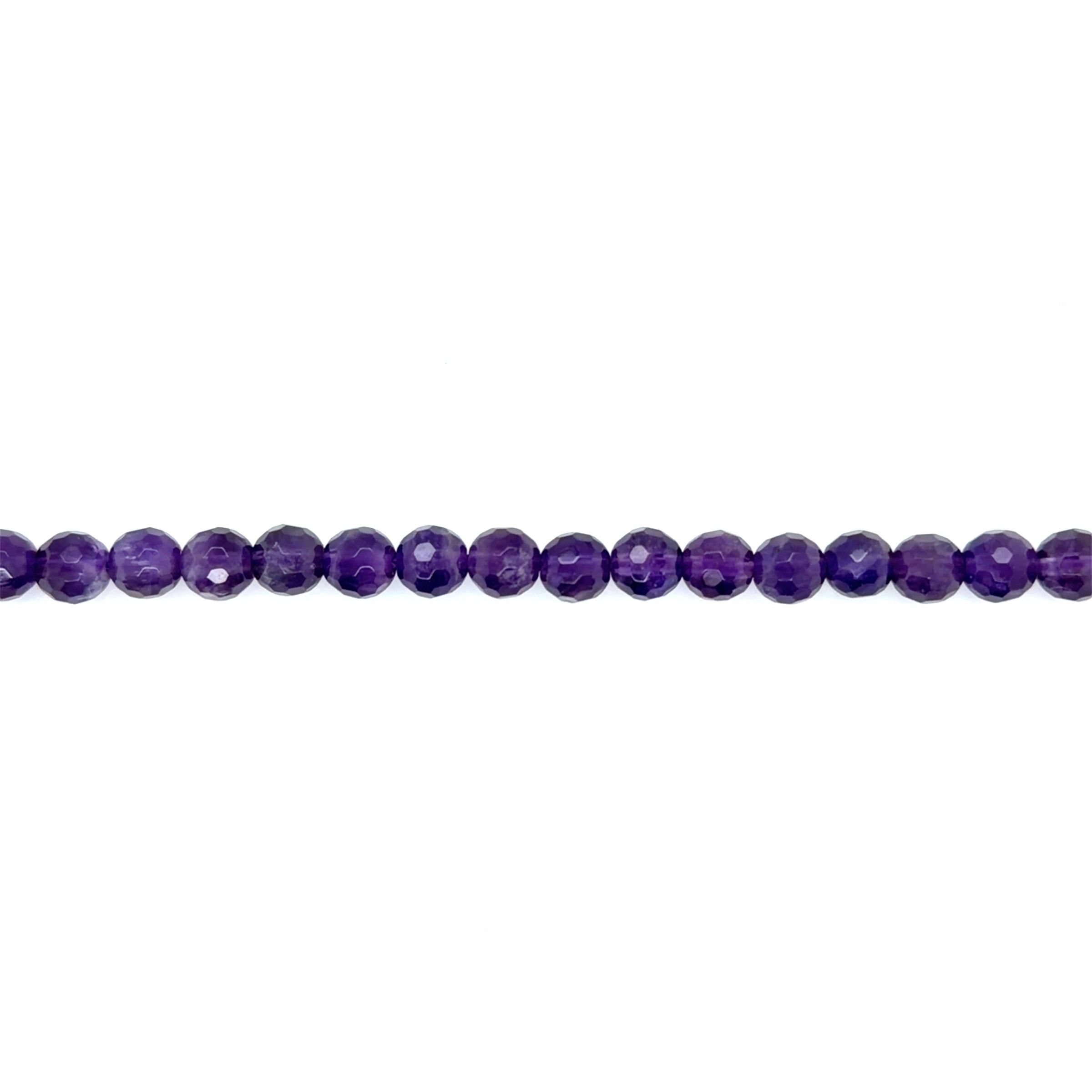 Amethyst Faceted Beads 6mm