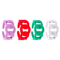 Chunky Enamel Link Ring