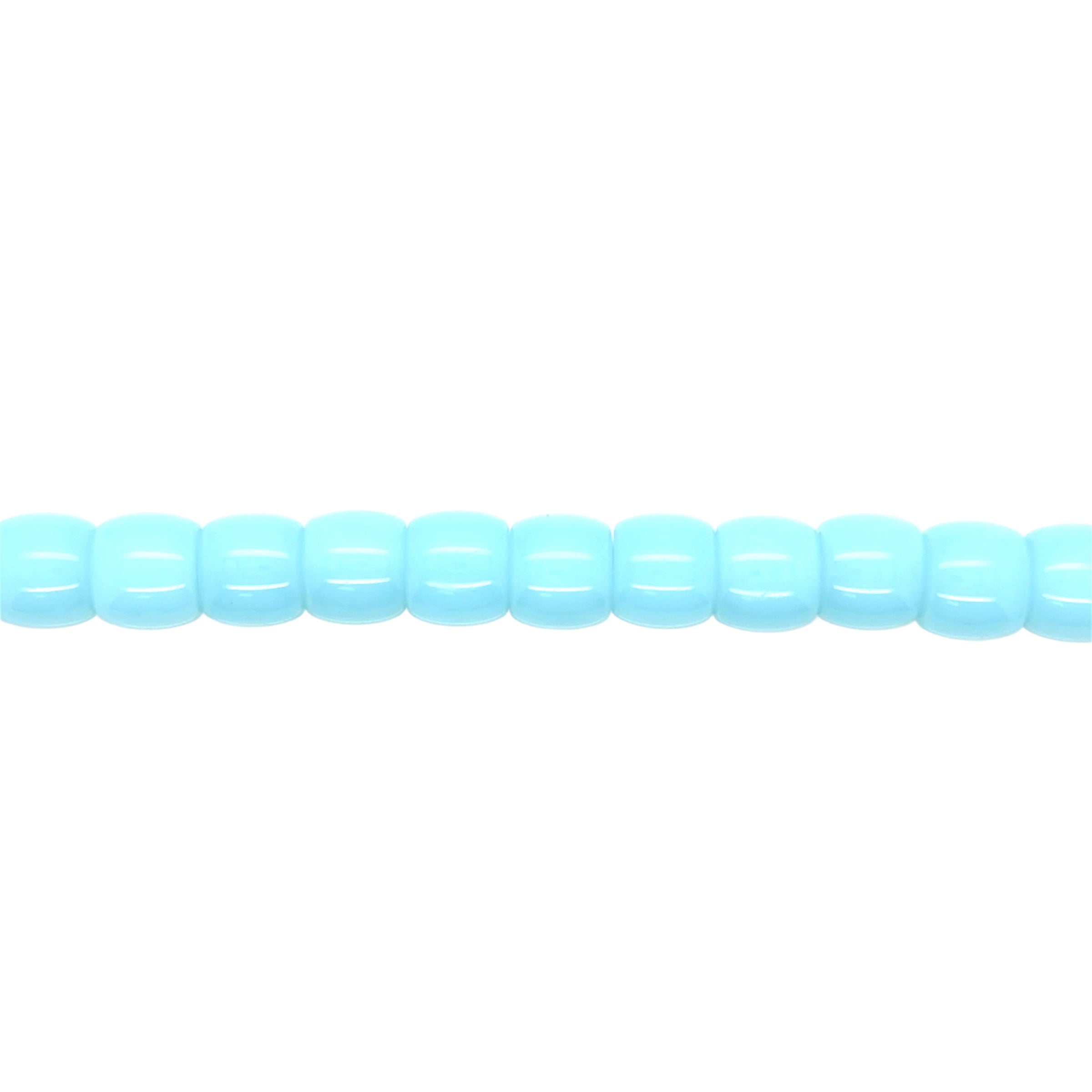 Baby Blue Glass Rondelle Beads 10mm