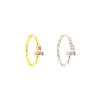 Bar CZ Ring