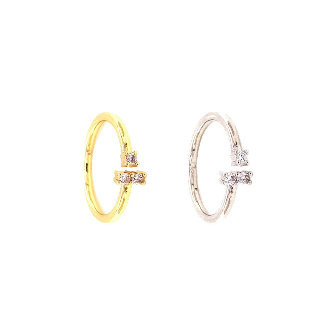 Bar CZ Ring
