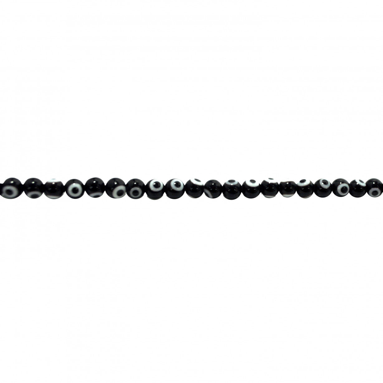 Black Evil Eye Beads 10mm