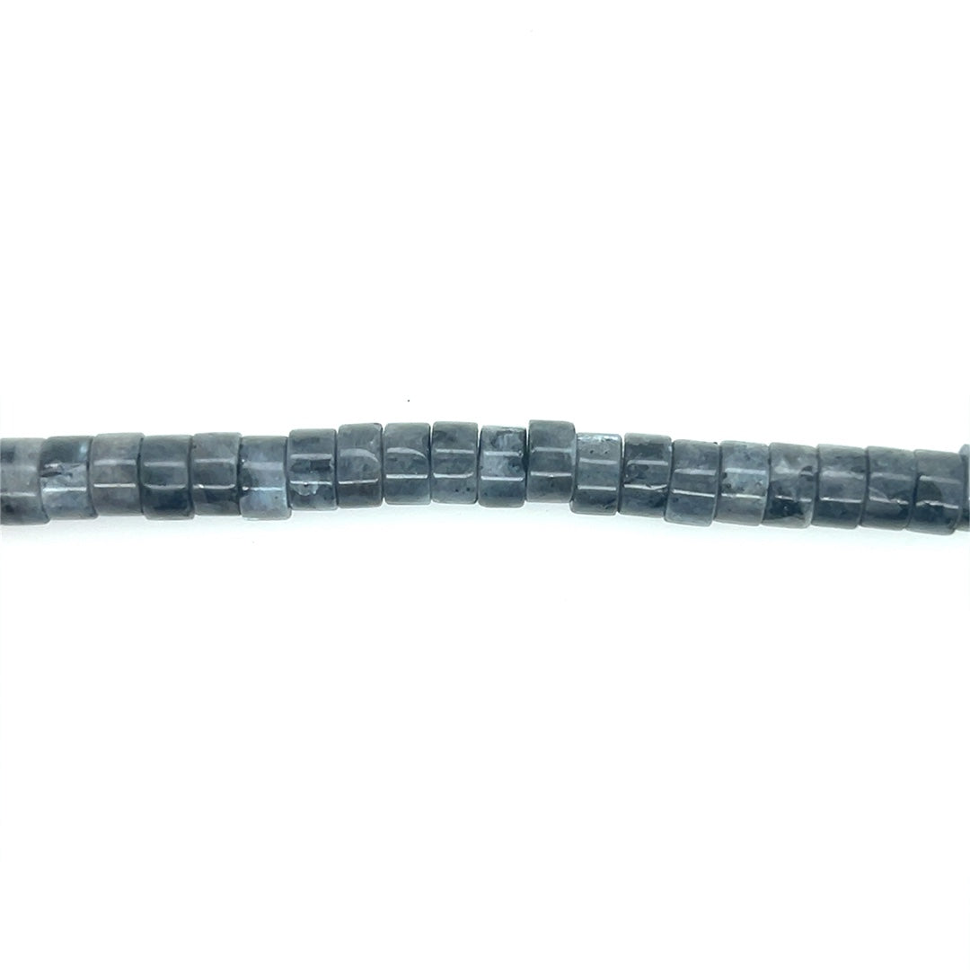 Black Labradorite Rondelle