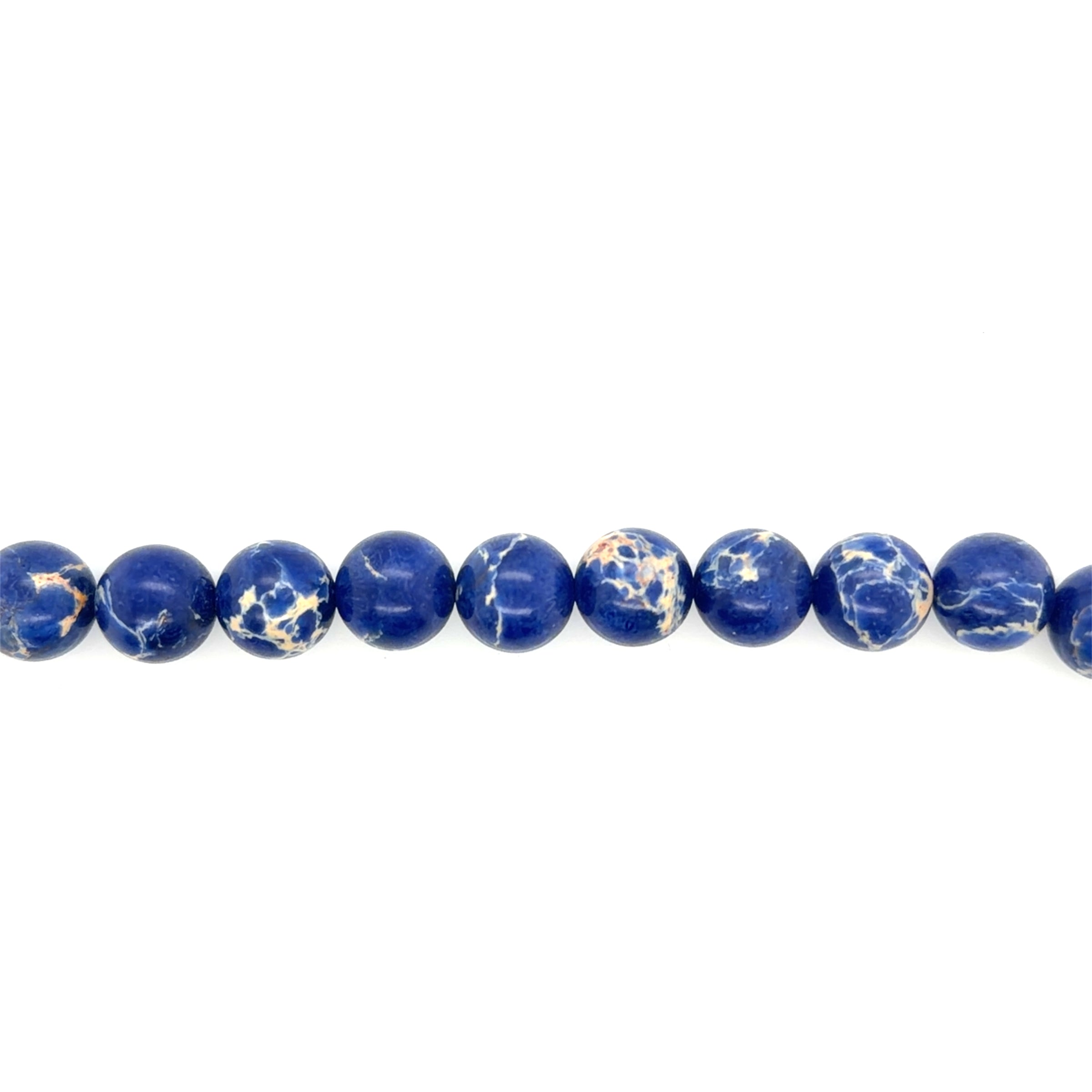 Blue Impression Jasper Beads 8mm