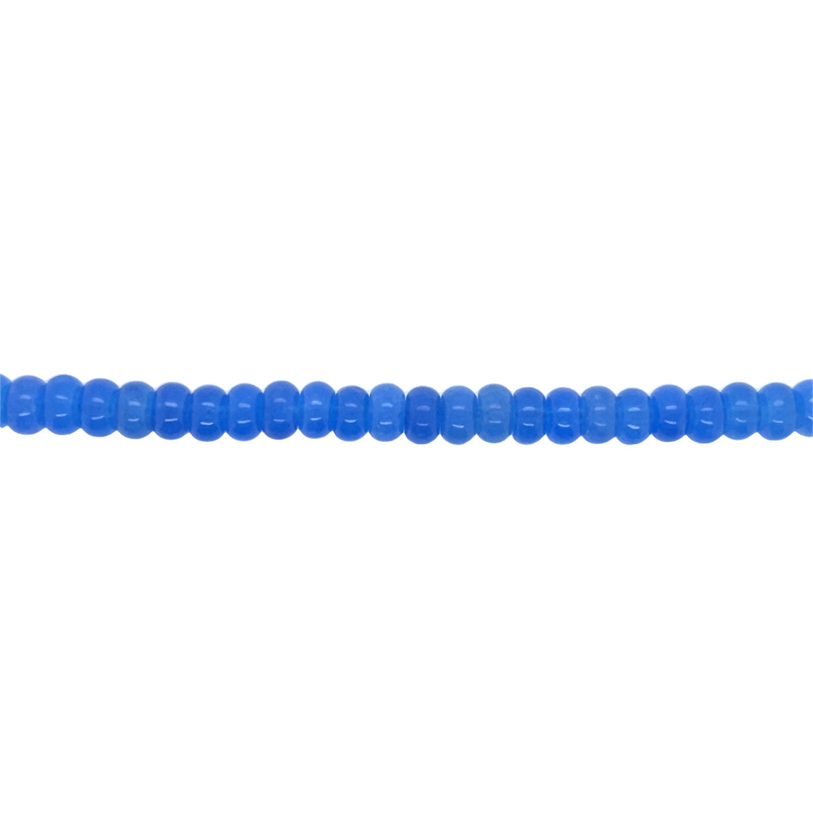 Blue Jade Rondelle Beads 8mm