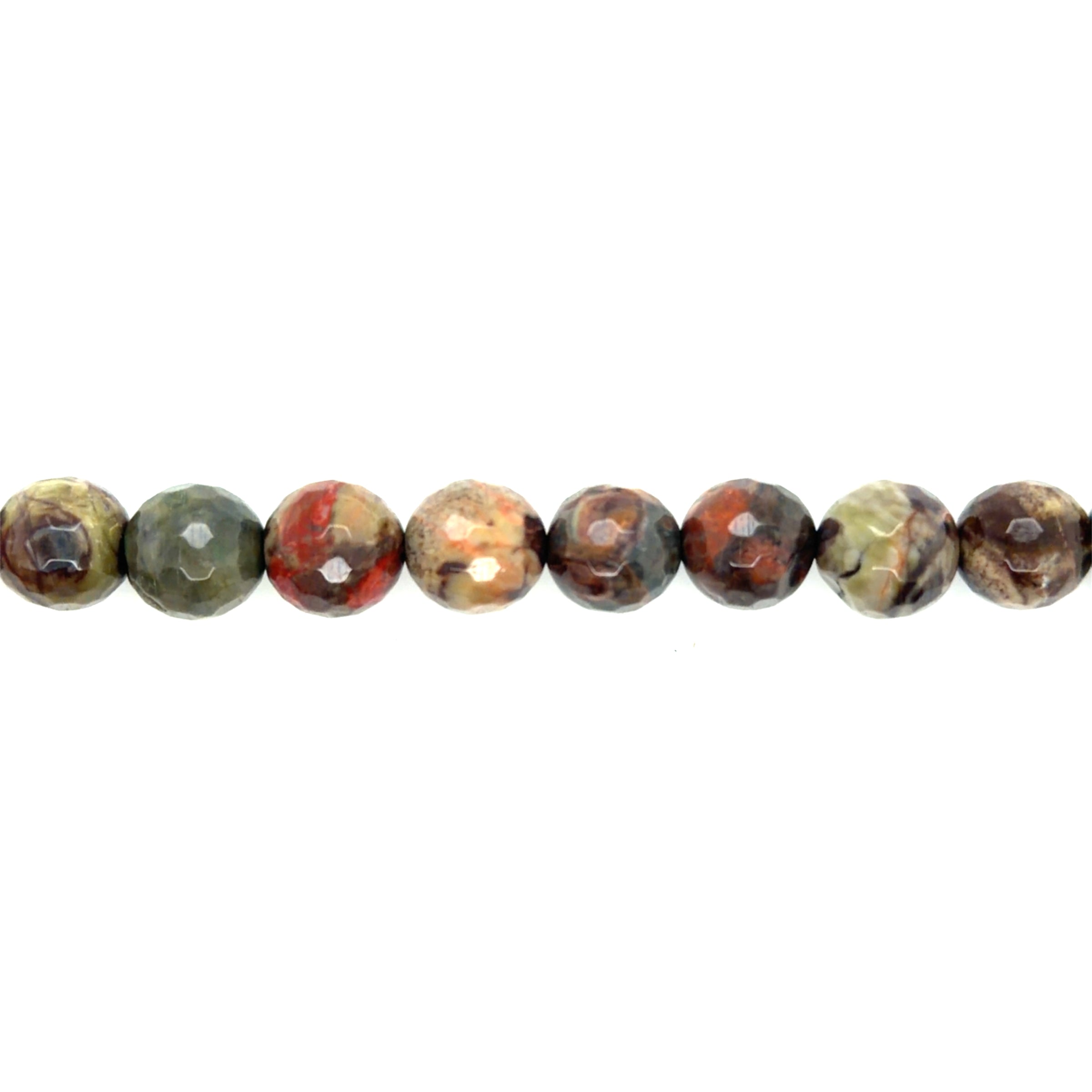 Brown Agate Faceted Beads 12mm