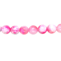 Bubble Gum Pink Mashan Jade Beads