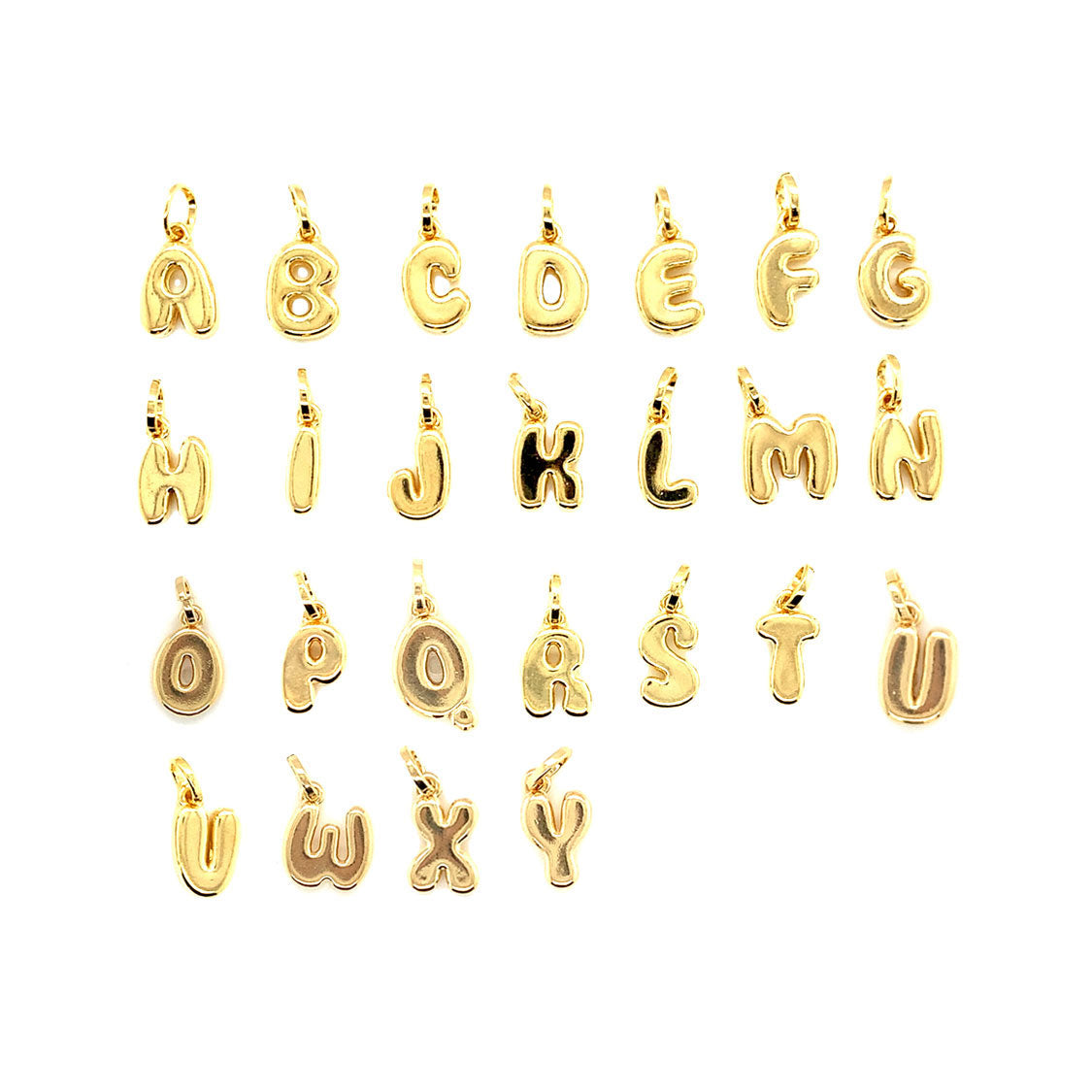 Bubble Letter Charm 