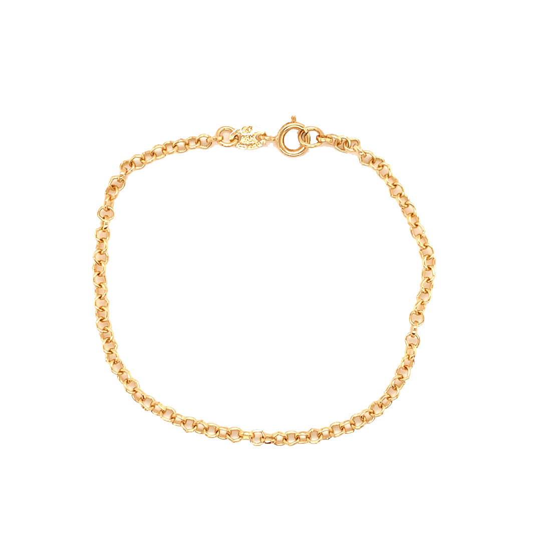 3mm Rolo Link Bracelet