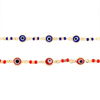 Evil Eye Figaro Bracelet