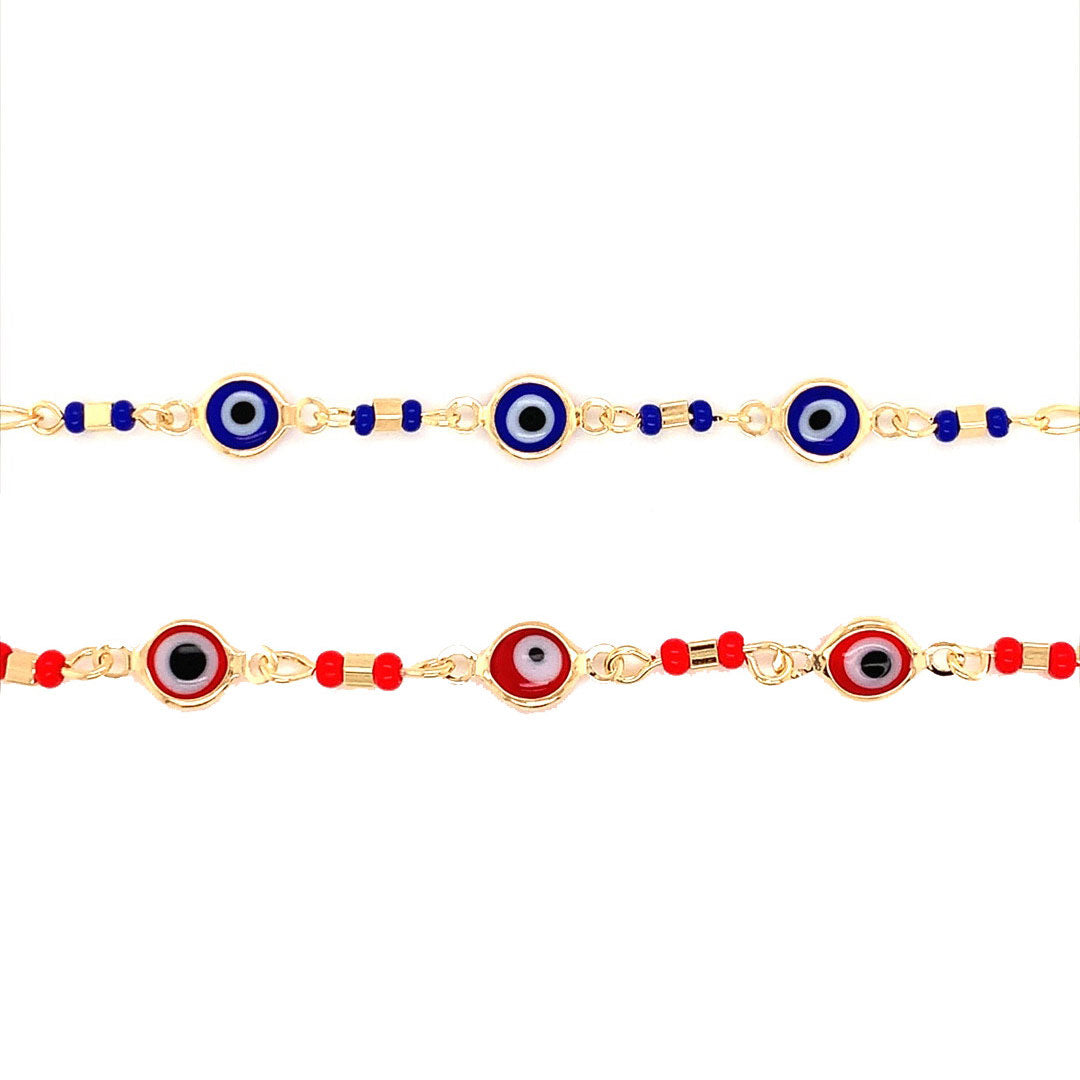 Evil Eye Figaro Bracelet