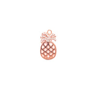 CZ Pineapple Charm 21mm - Brass