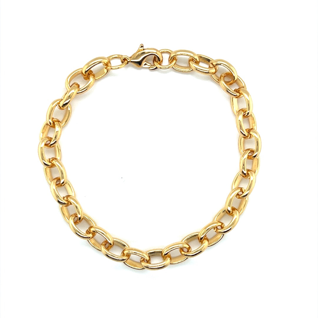 Cable Link Bracelet - Gold Filled