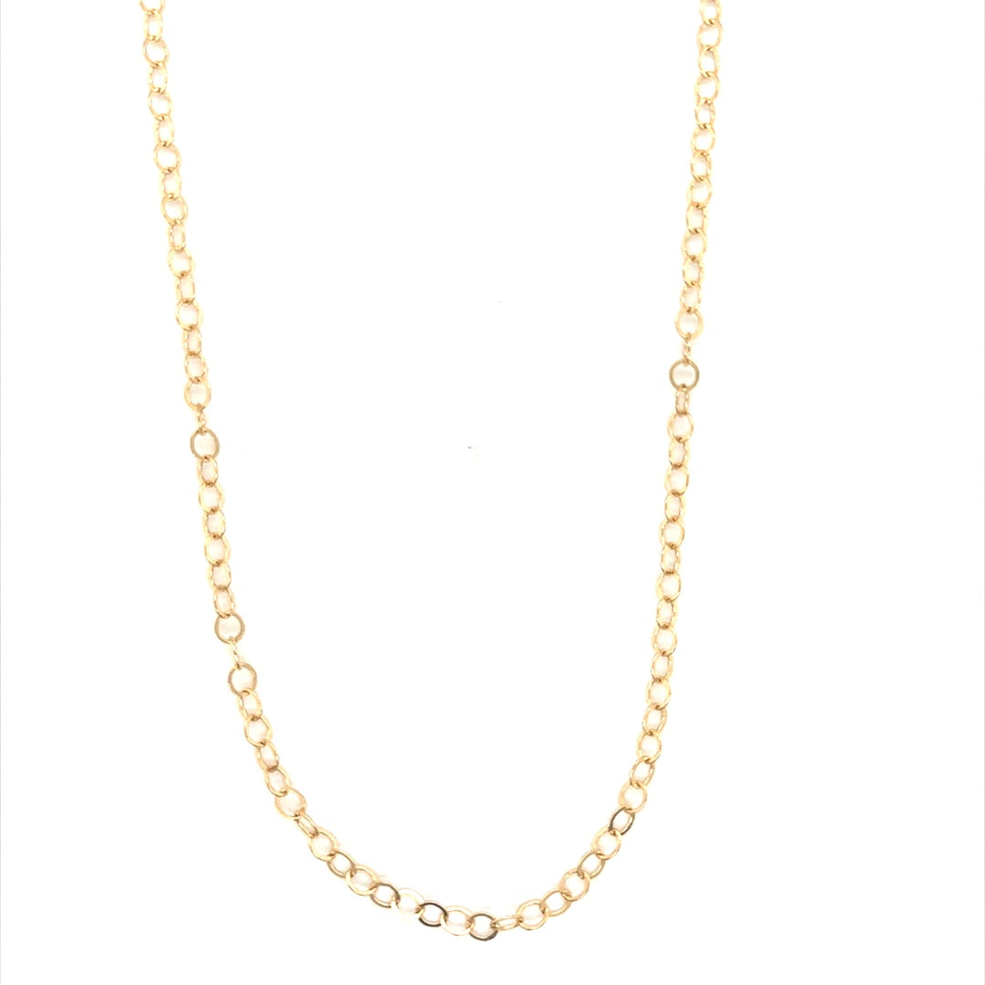 Circle Link Chain 1mm - Gold Filled