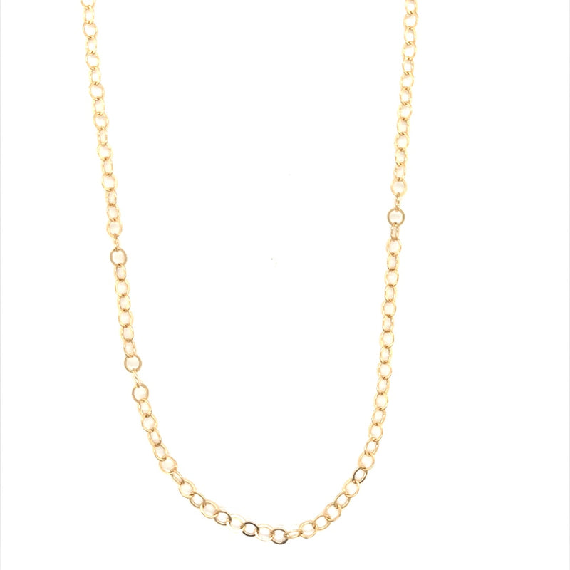 Circle Link Chain 1mm - Gold Filled