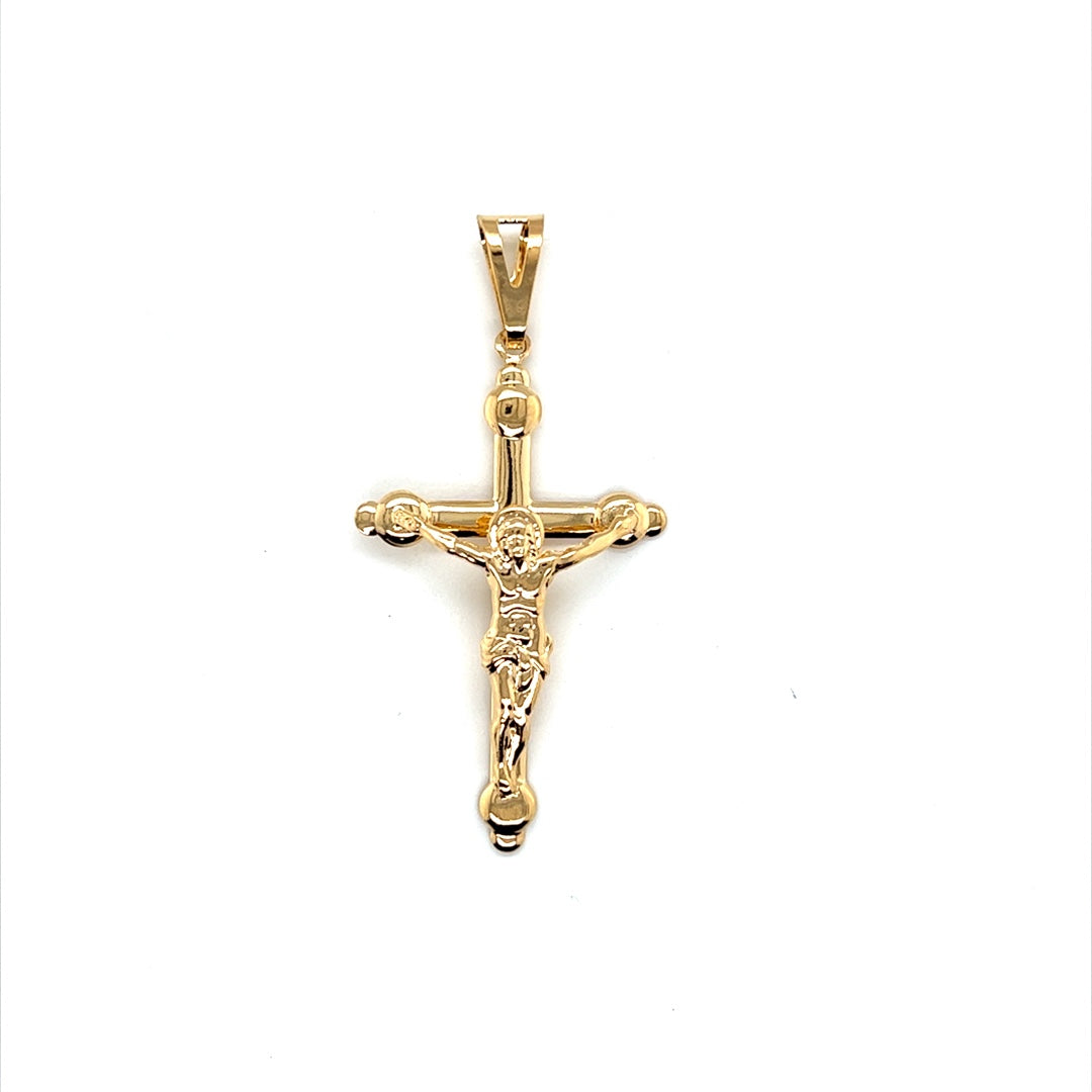 Crucifix Pendant 45mm - Gold Filled
