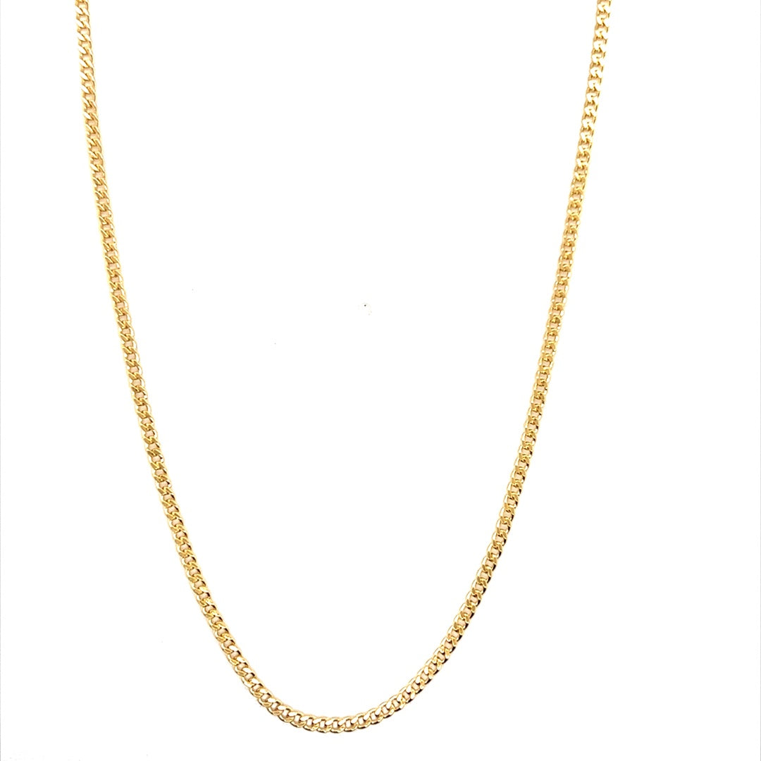  Curb Chain 2mm - Gold Filled