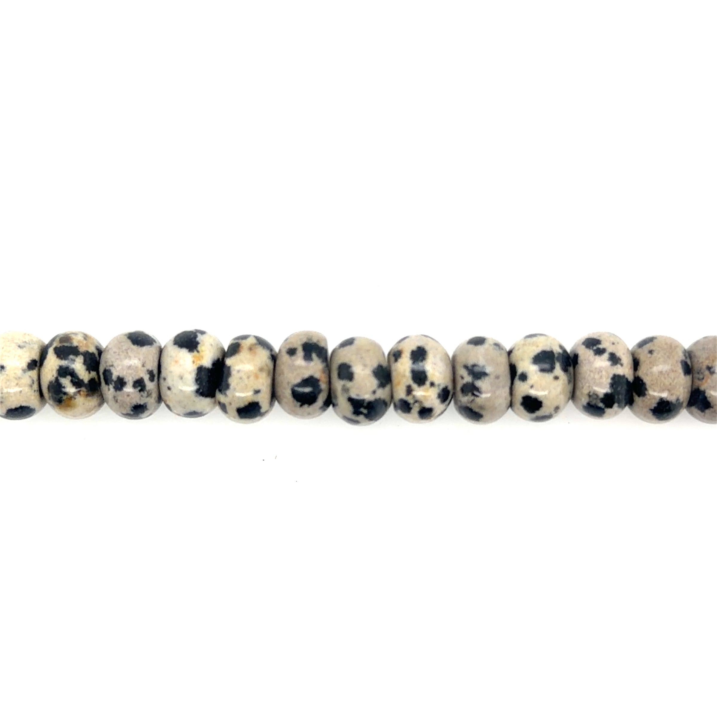 Dalmatian Jasper Rondelles Beads 10mm
