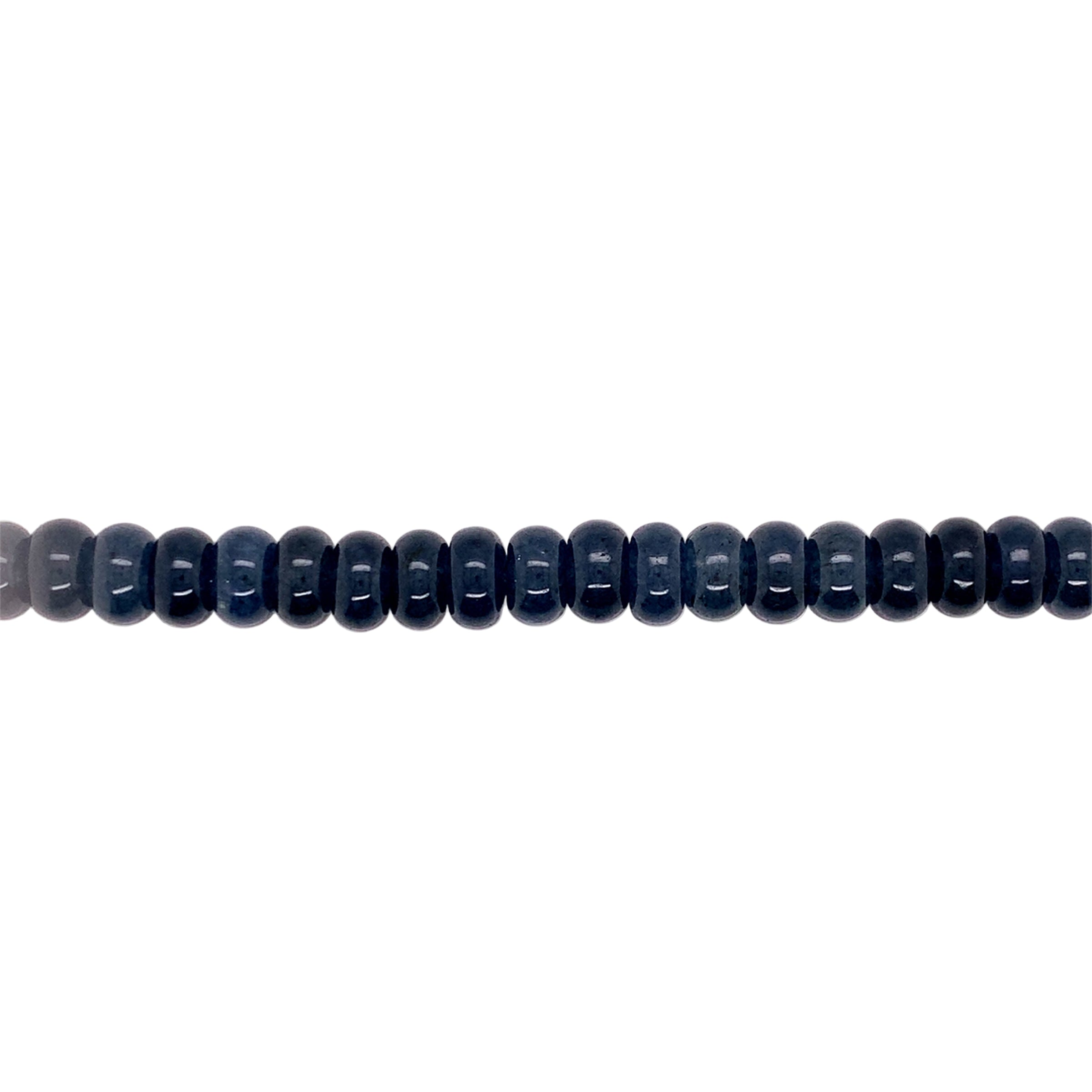 Dark Blue Jade Rondelle Beads 8mm