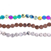 Electroplated Yin Yang Hematite Beads 10mm