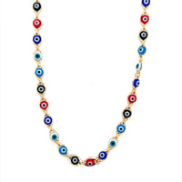  Evil Eye Necklace 3mm - Gold Filled