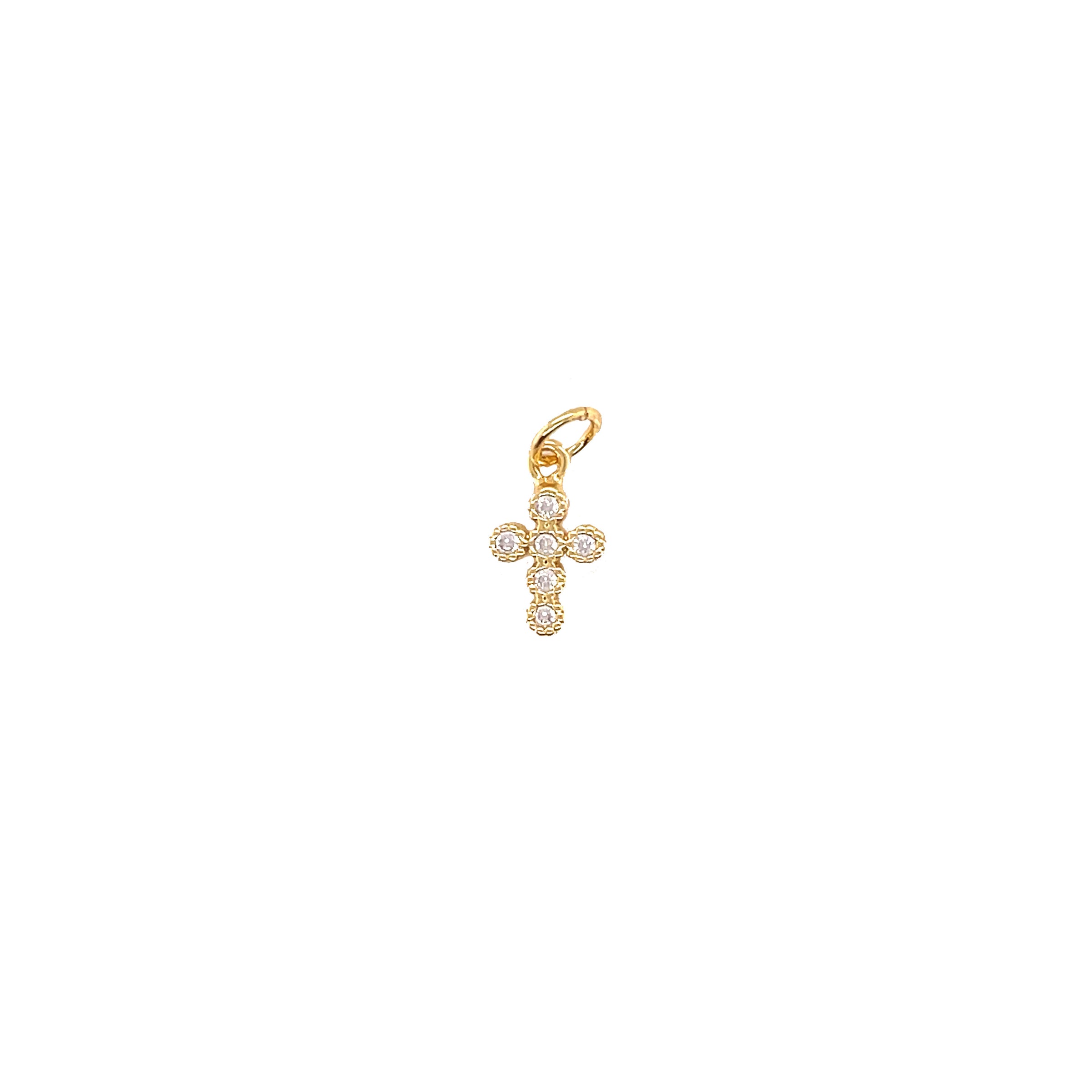 CZ Cross Charm