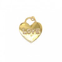 CZ Heart Pendant