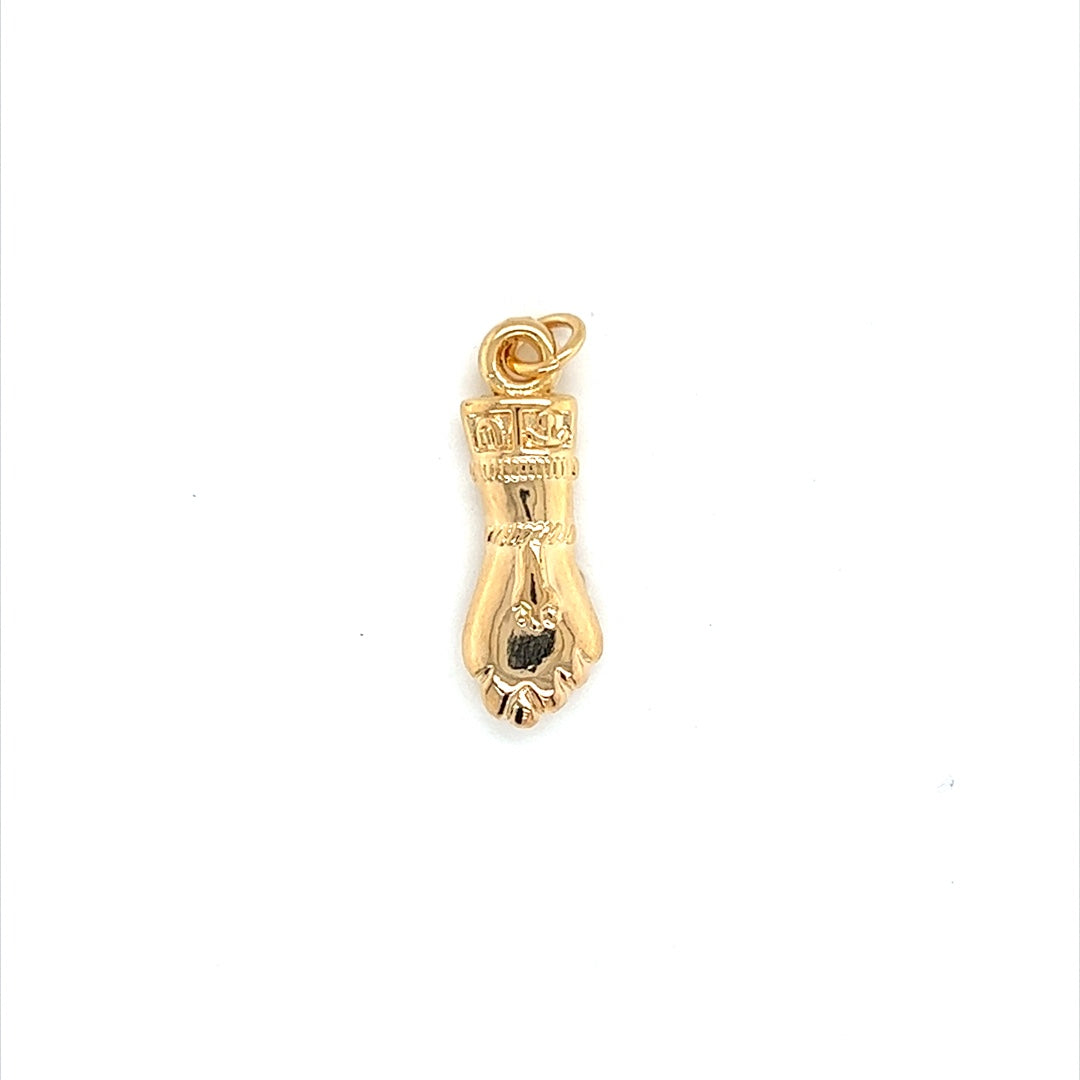 Figa Hand Charm 23mm - Gold Filled