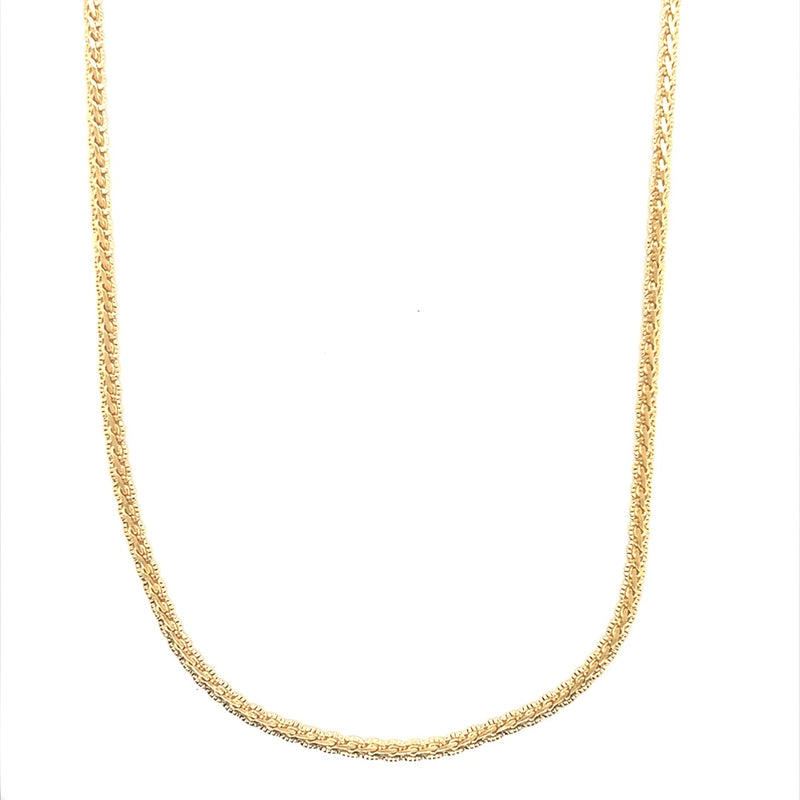 Flat Viola Link Chain 2mm - Gold Filled