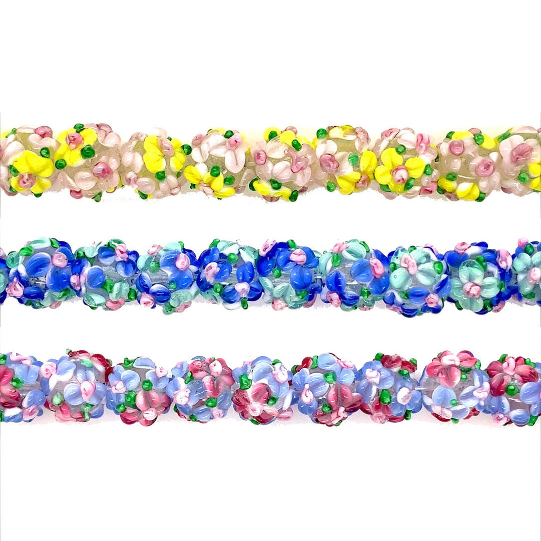 Flower Glass Beads
