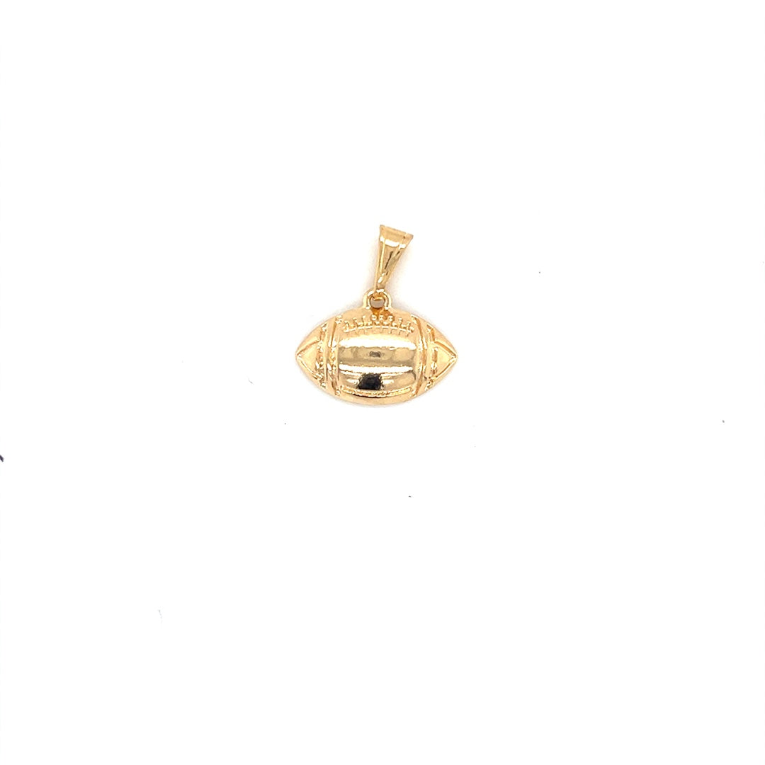 Football Pendant 12mm - Gold Filled