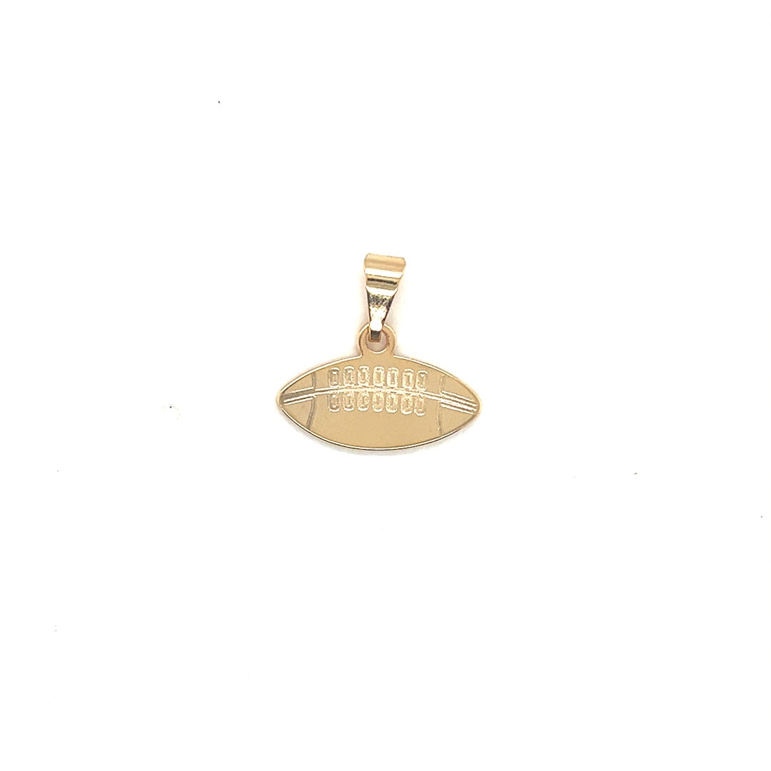 Football Pendant 13mm - Golds Filled