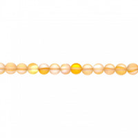 Frosted Yellow Opal Glass Beads 12mm