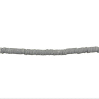 Gray Polymer Clay Heishi Beads 1mm